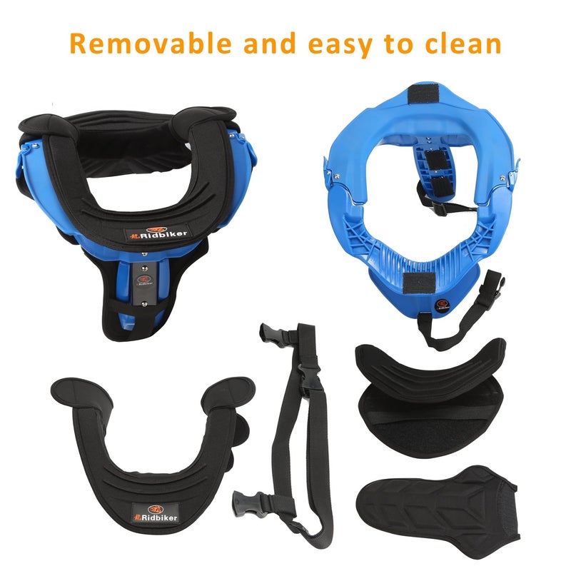 RIDBIKER Motocross Gear Neck Protector Motorcycle Neck Brace for Adult Neck Guard MTB Body Protection Gear (Black) - Image 5